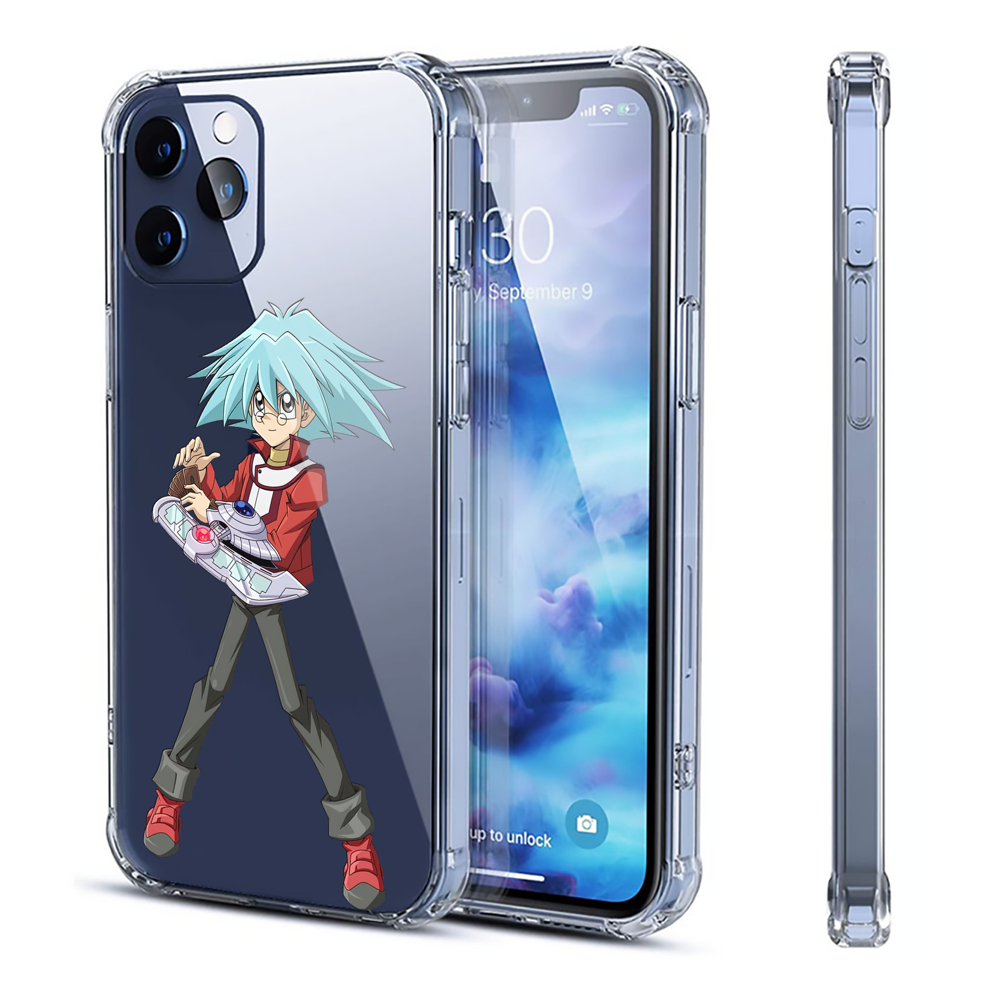（画像用） 遊☆戯☆王 Yu-Gi-Oh! 【iPhone 12シリーズ対応】透明スマホケース（クリアソフトケース）
